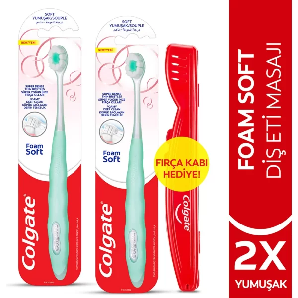 Colgate Foamsoft Diş Eti Masajı Yumuşak Diş Fırçası x 2 Adet